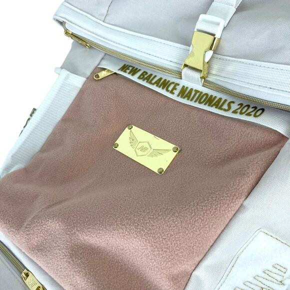 2020 NBNI New Balance Nationals Indoor Championship Backpack Bag Pink Gold White